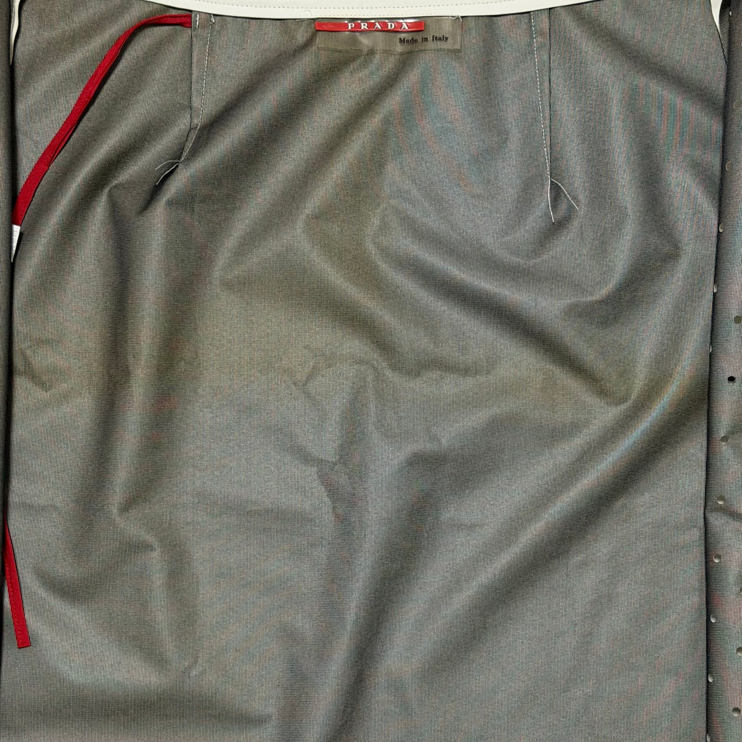 PRADA Sport Spring Summer 1999 Perforated Nylon Wrap Skirt