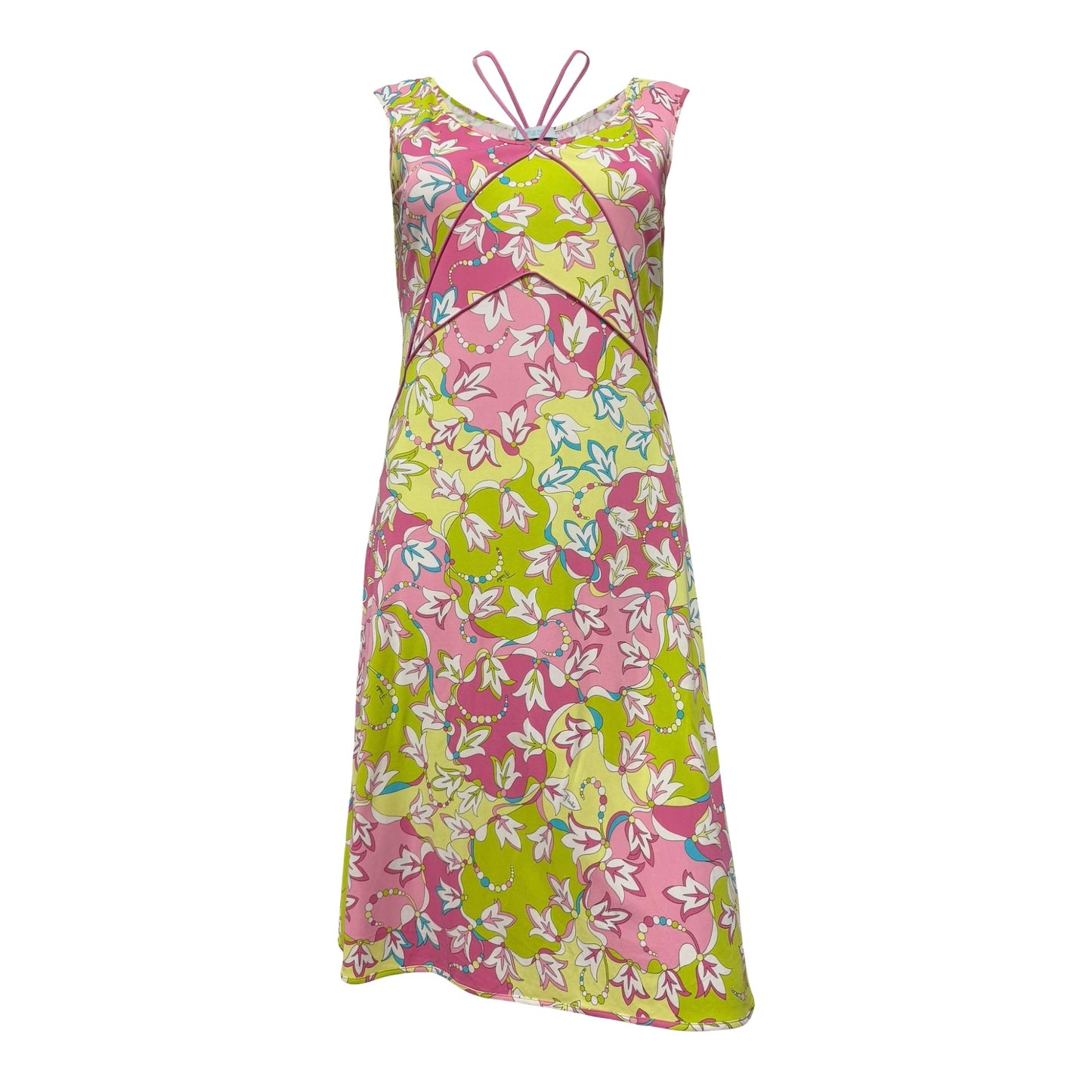EMILIO PUCCI Spring 2006 Floral Print Double Strap Dress