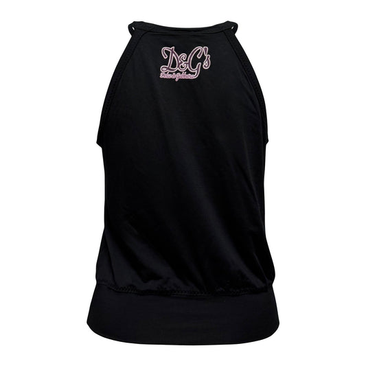 D&G Vintage “il piacere è il mio mestiere 69” Halter Neck Tank Top