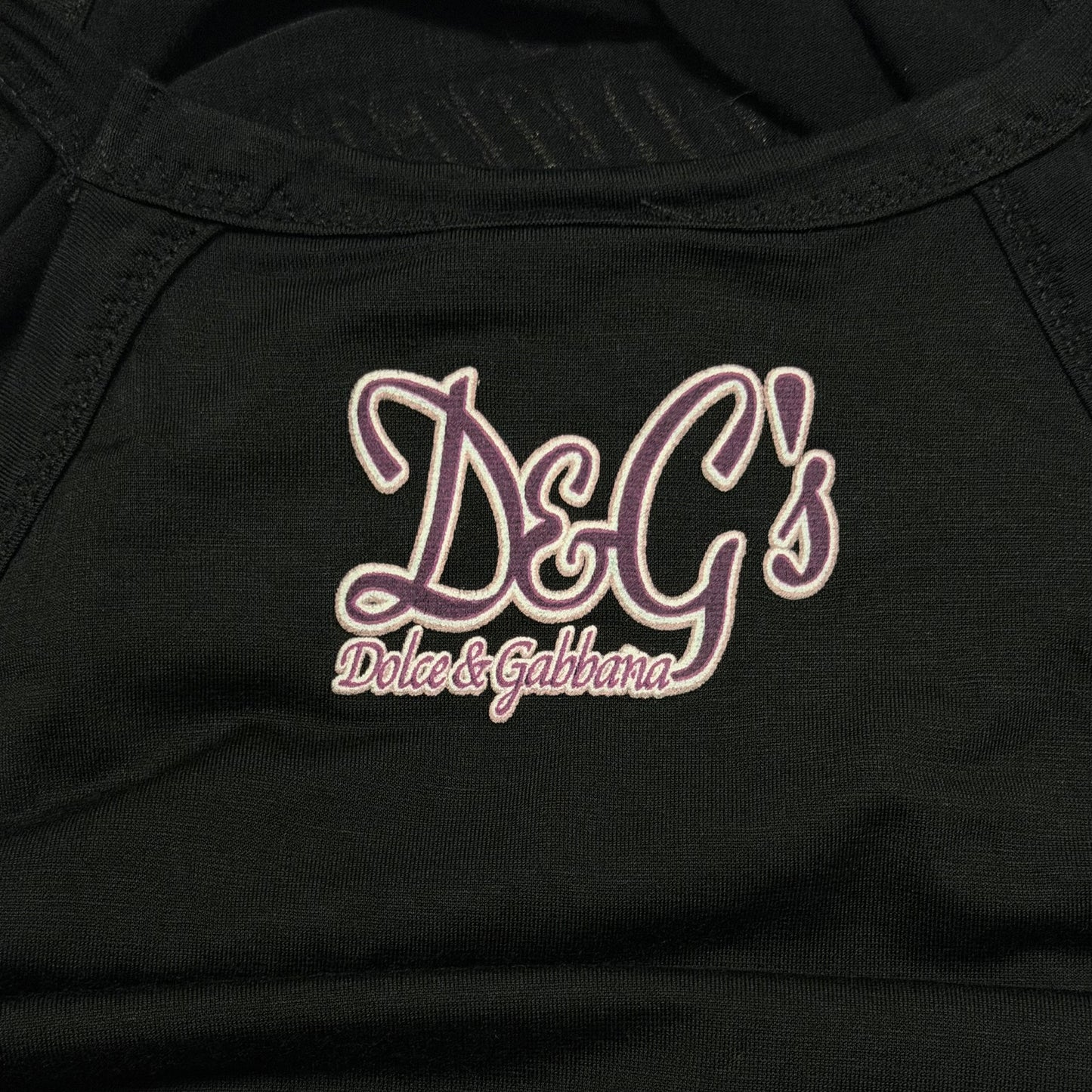 D&G Vintage “il piacere è il mio mestiere 69” Halter Neck Tank Top
