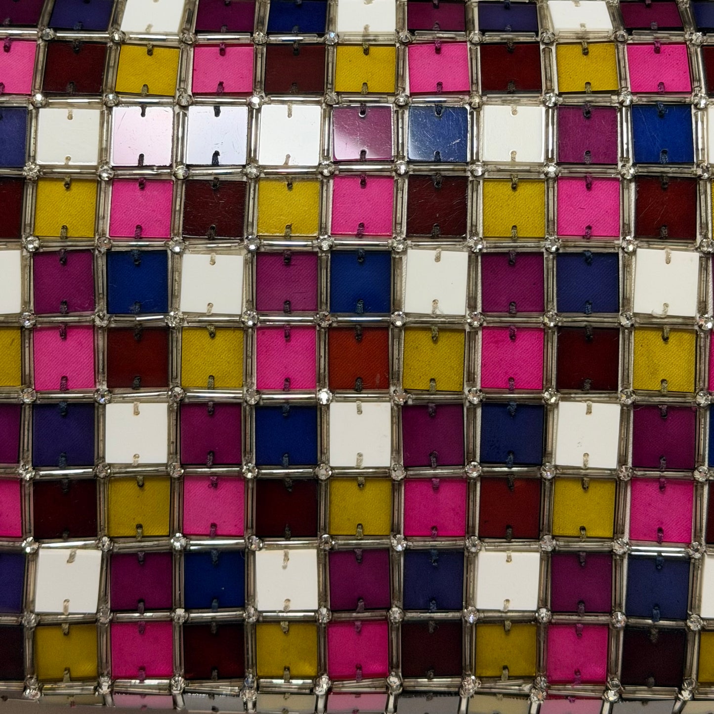 FENDI Multicolor Glass Tile Mosaic Baguette Bag