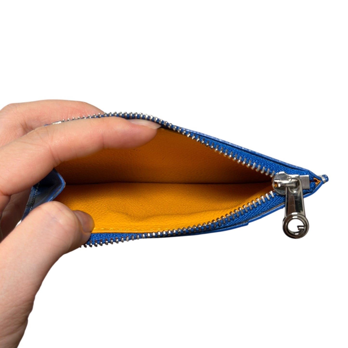 GOYARD Goyardine Bourbon Zipped Card Holder