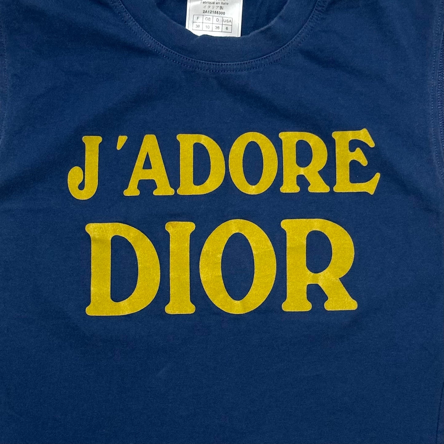 CHRISTIAN DIOR Fall Winter 2002 "J'ADORE DIOR" Tank Top