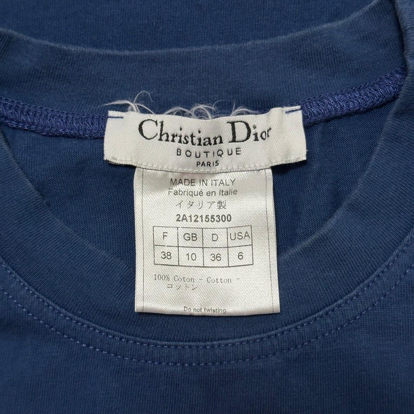 CHRISTIAN DIOR Fall Winter 2002 "J'ADORE DIOR" Tank Top
