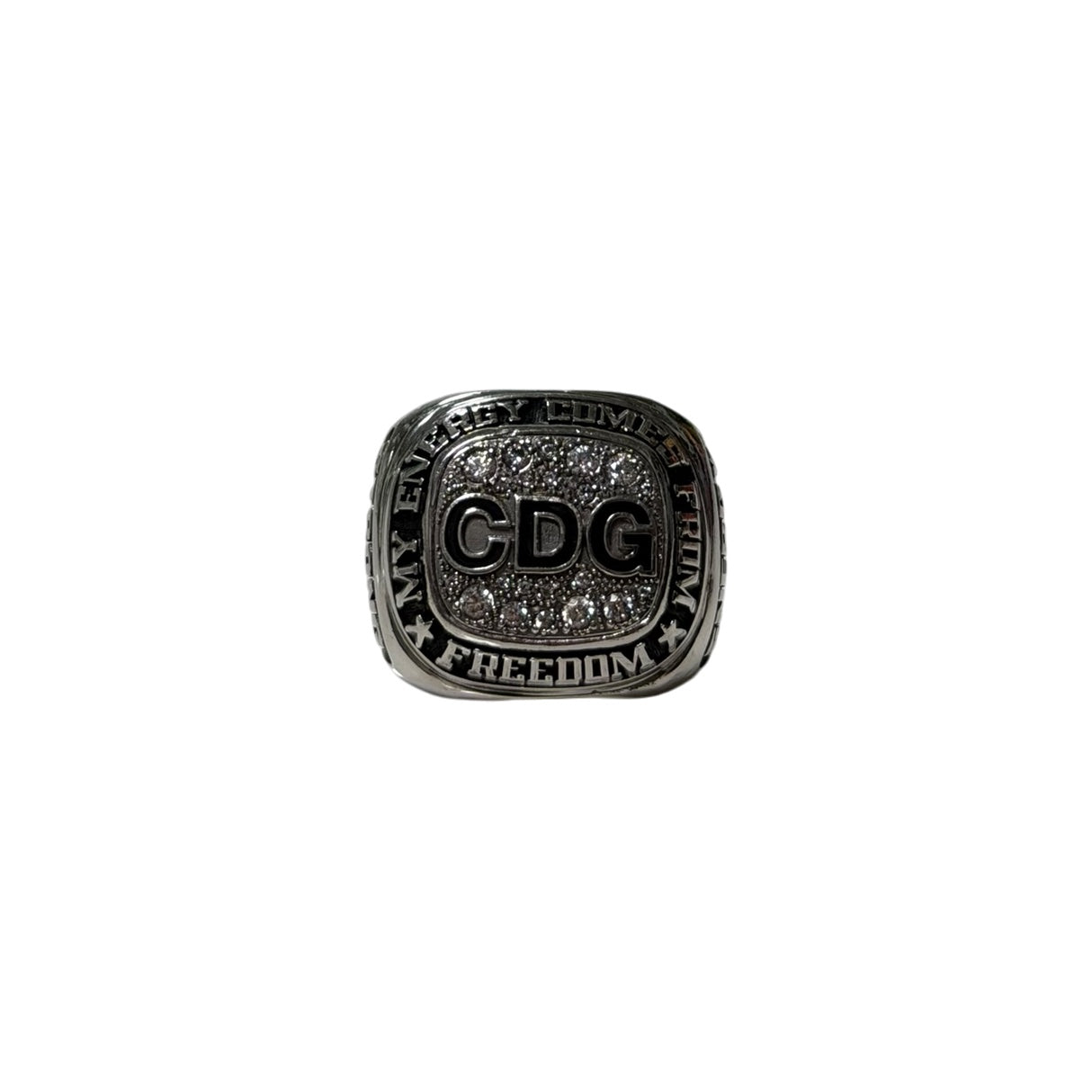 COMME DES GARÇONS CDG "MY ENERGY COMES FROM FREEDOM" Championship Ring