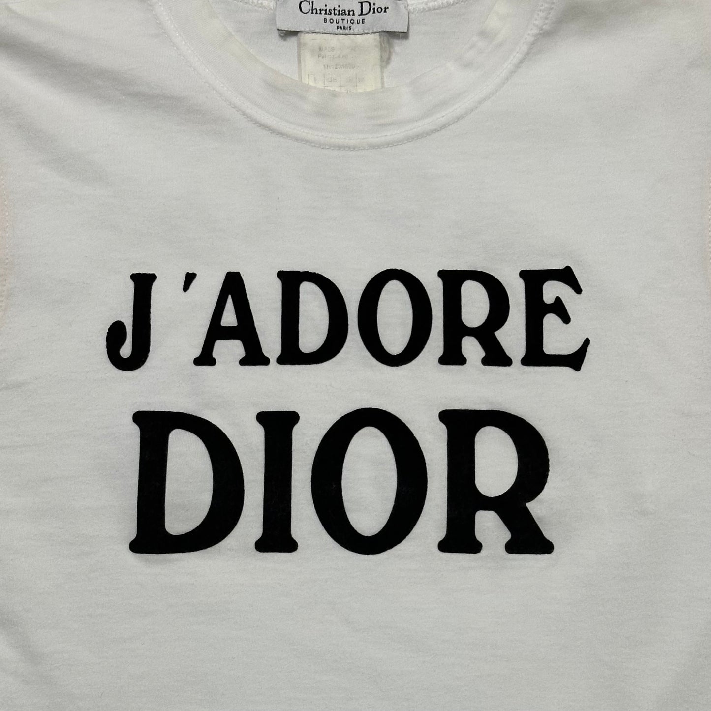 CHRISTIAN DIOR Fall Winter 2001 "J'ADORE DIOR" Tank Top