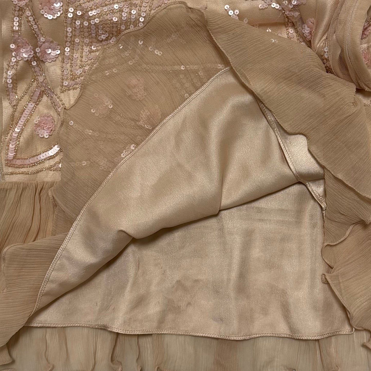 JOHN GALLIANO Spring Summer 2008 Lace & Sequin Embroidered Flapper Dress