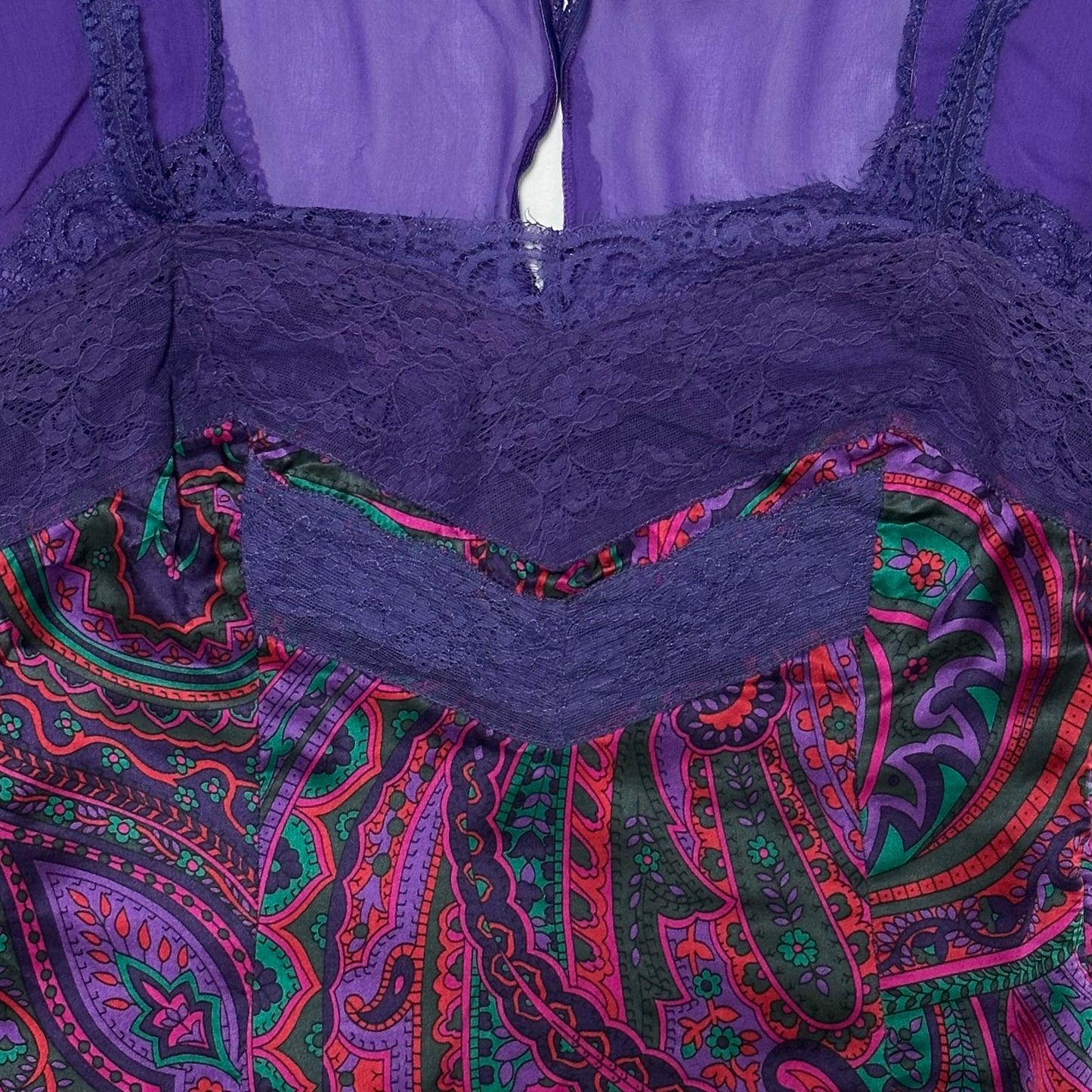 D&G Fall Winter 2004 Paisley Print Lace Trim Top