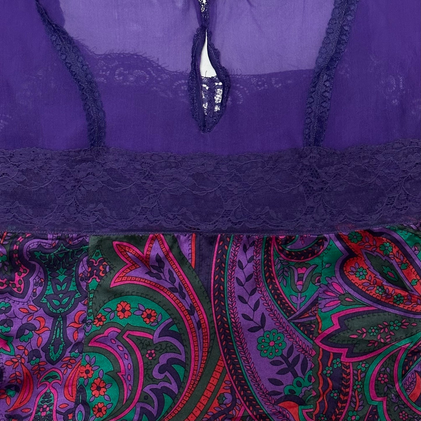 D&G Fall Winter 2004 Paisley Print Lace Trim Top