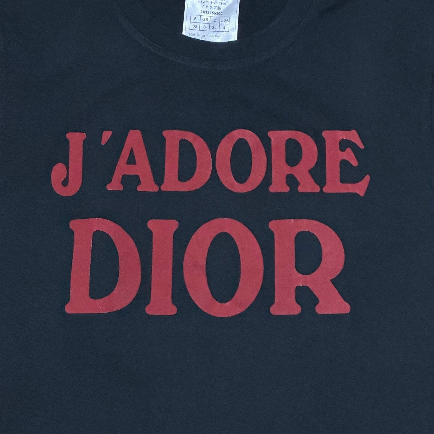 CHRISTIAN DIOR Fall Winter 2002 "J'ADORE DIOR" Tank Top