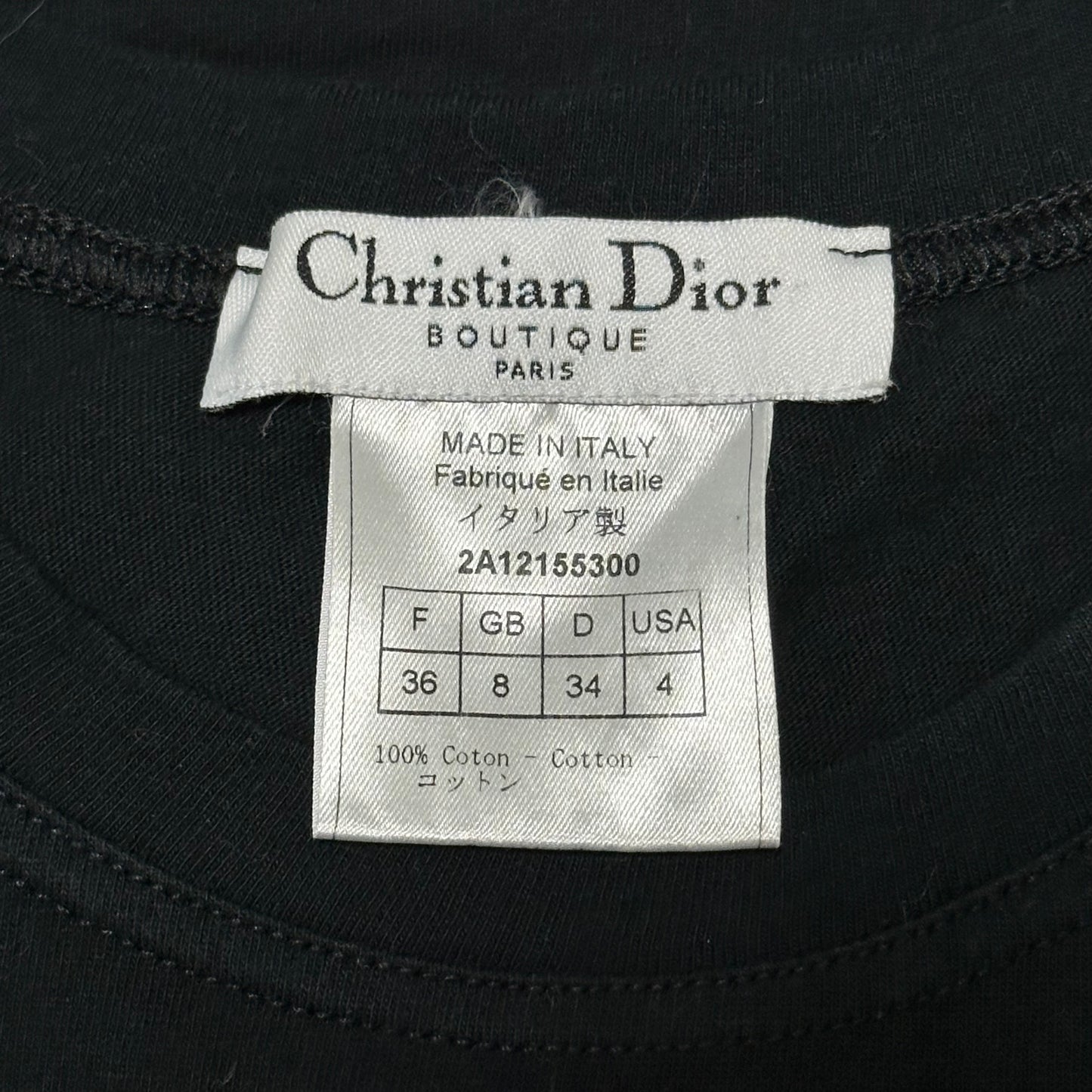 CHRISTIAN DIOR Fall Winter 2002 "J'ADORE DIOR" Tank Top