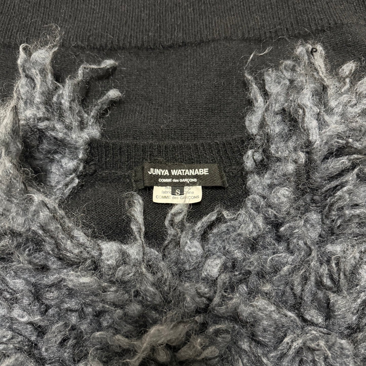 JUNYA WATANABE Fall Winter 2011 Shaggy Knit Sleeveless Top