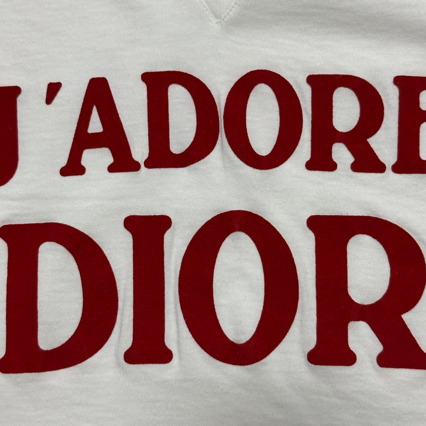 CHRISTIAN DIOR Fall Winter 2003 "J'ADORE DIOR" V-neck T-Shirt
