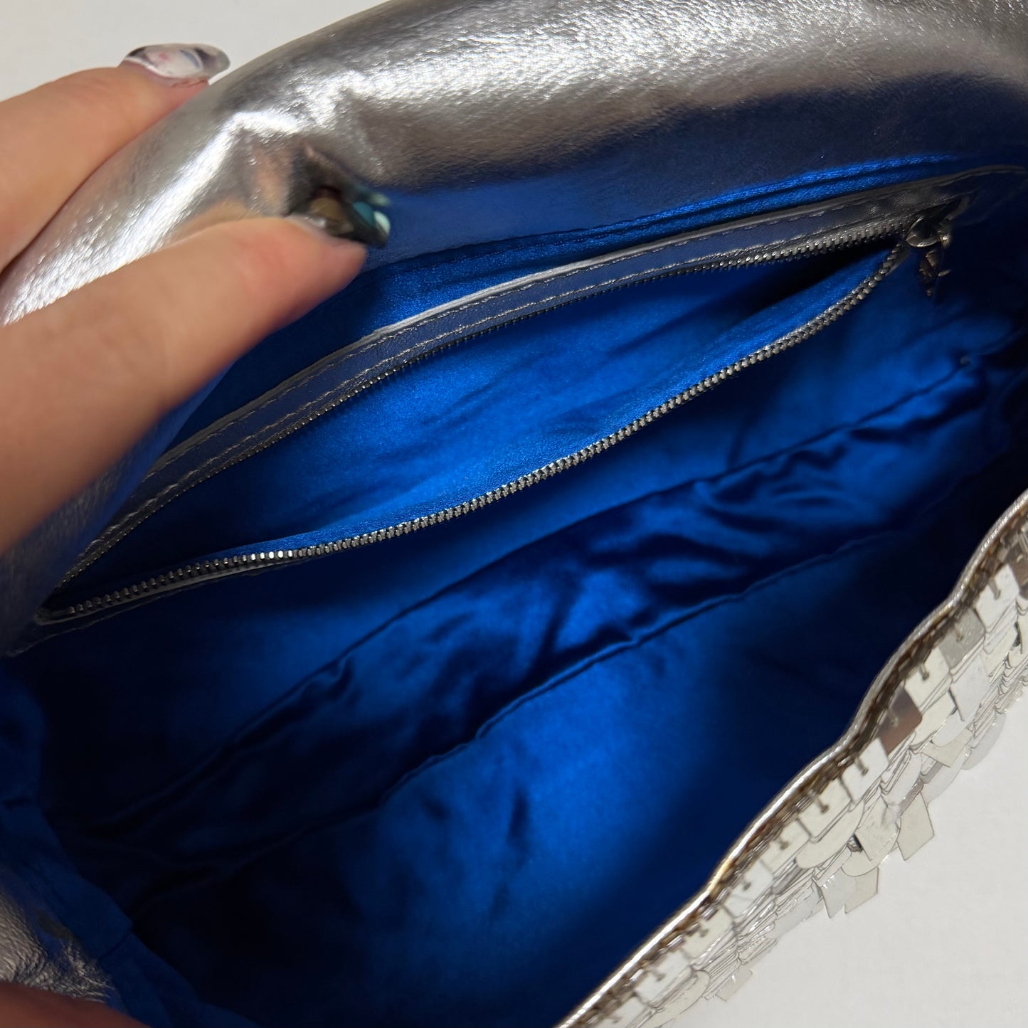 FENDI Vintage Metallic Sequin Baguette Bag