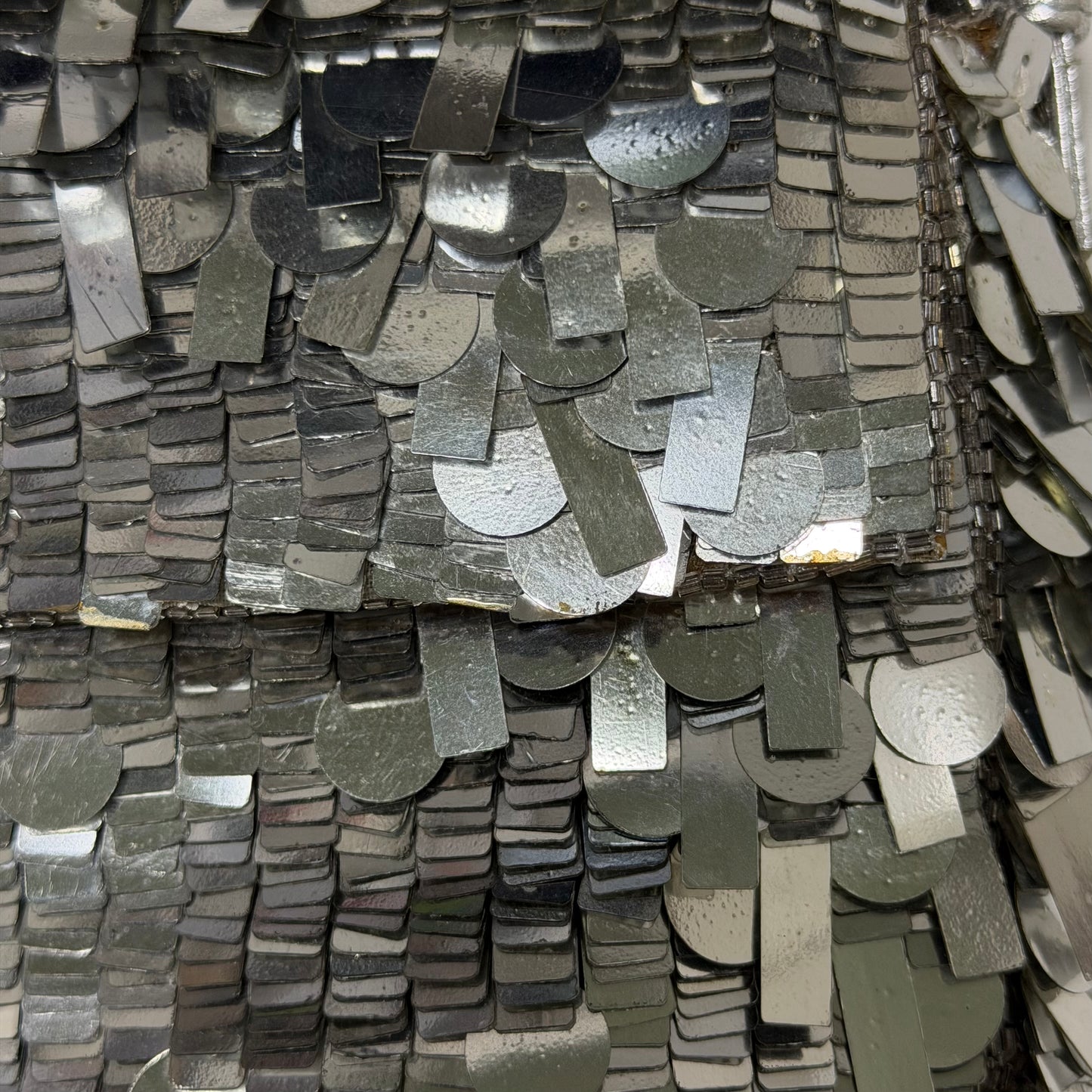 FENDI Vintage Metallic Sequin Baguette Bag