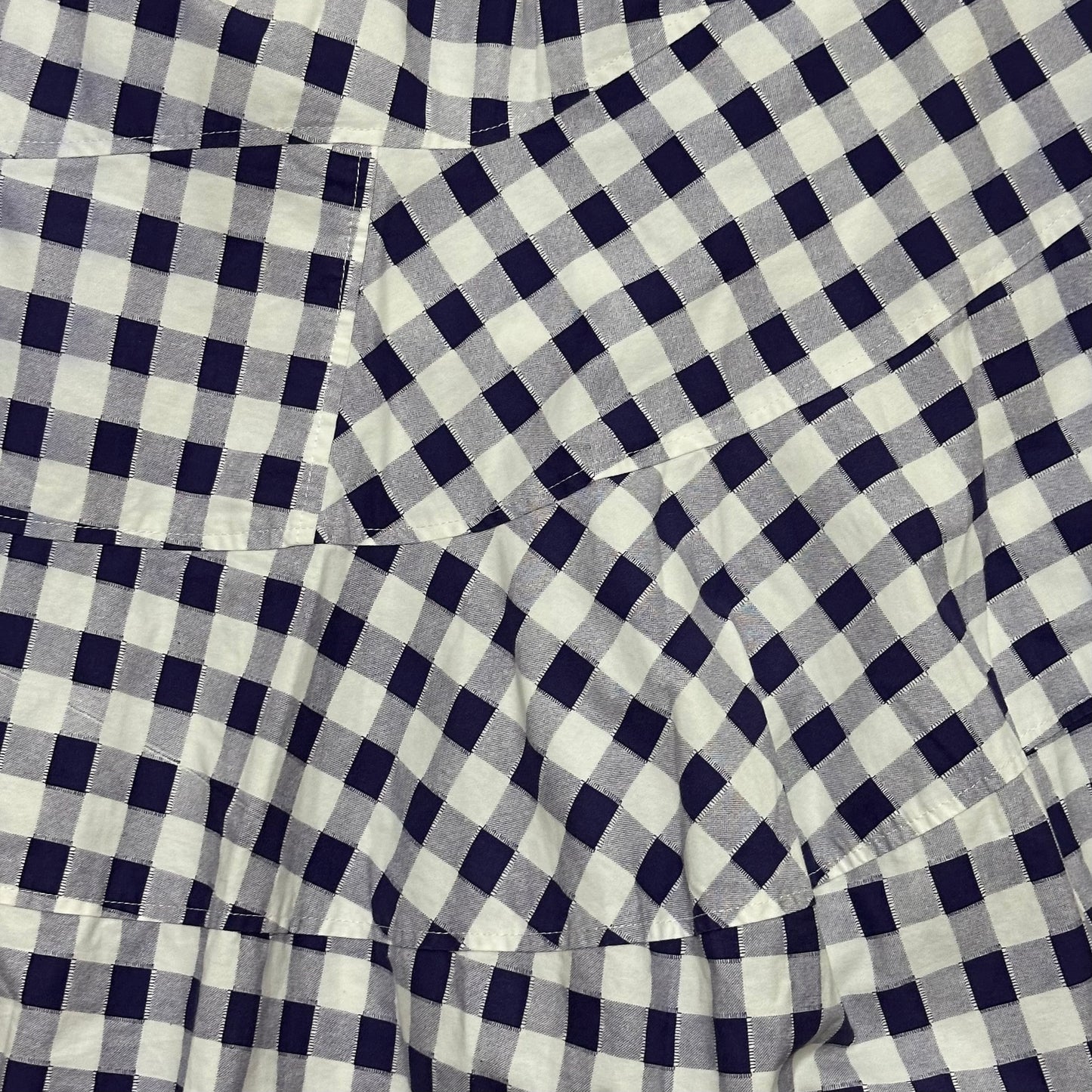 TRICOT COMME DES GARÇONS Gingham Check Asymmetric Midi Skirt