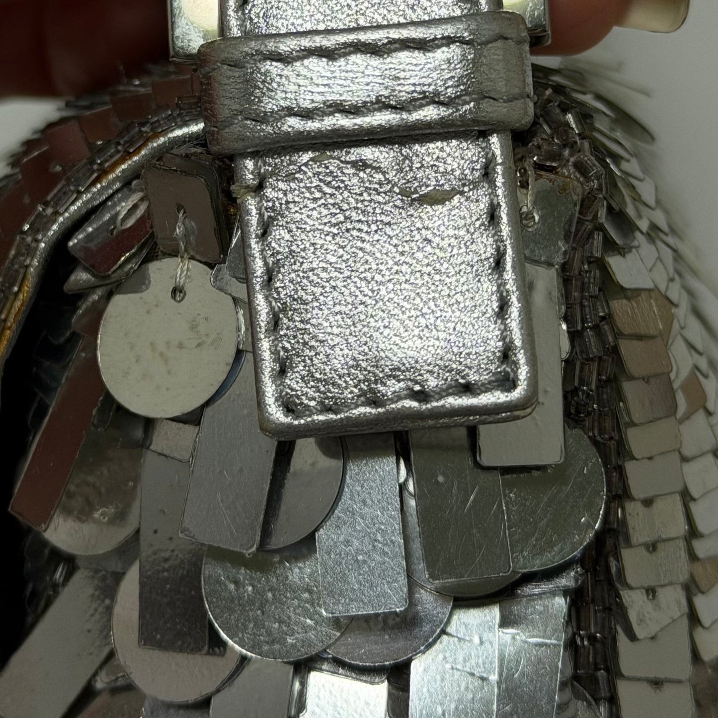 FENDI Vintage Metallic Sequin Baguette Bag