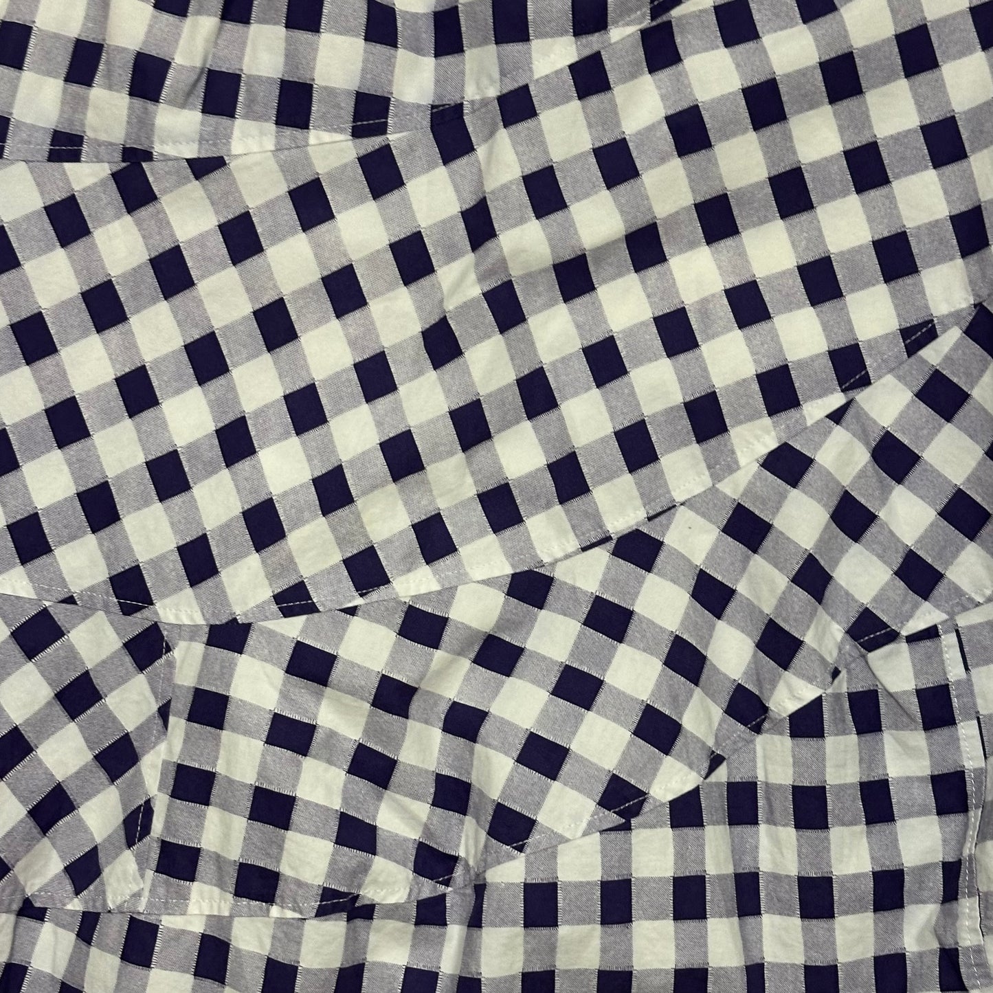 TRICOT COMME DES GARÇONS Gingham Check Asymmetric Midi Skirt