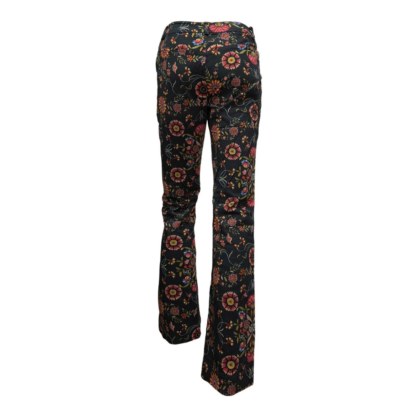 CHRISTIAN DIOR Fall 2002 Floral Print Bootcut Trousers
