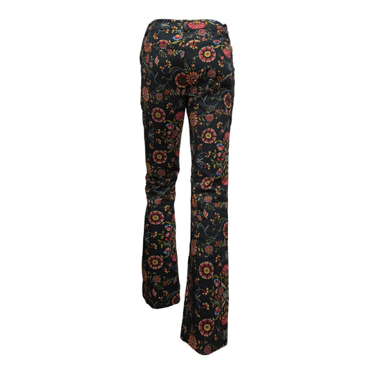 CHRISTIAN DIOR Fall 2002 Floral Print Bootcut Trousers