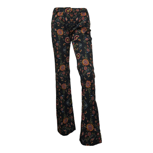 CHRISTIAN DIOR Fall 2002 Floral Print Bootcut Trousers