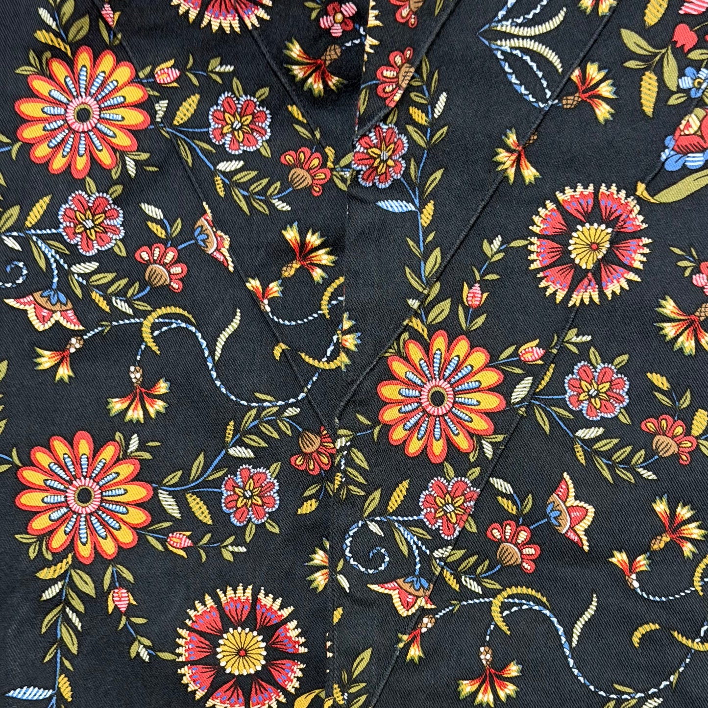 CHRISTIAN DIOR Fall 2002 Floral Print Bootcut Trousers
