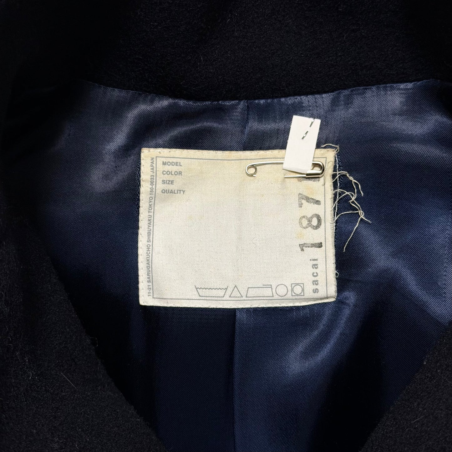 SACAI Fall Winter 2013 Shearling Vest Layered Knee-Length Coat