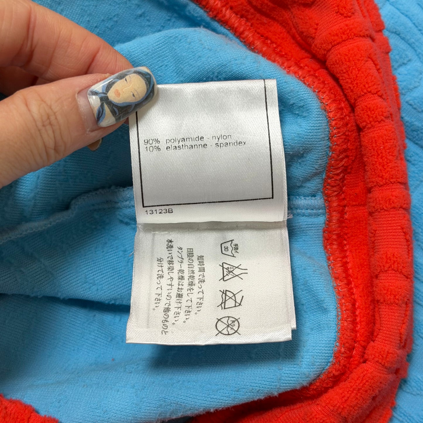 CHANEL Sport Spring Summer 2002 CC Embossed Jacquard Terry Cloth Pants