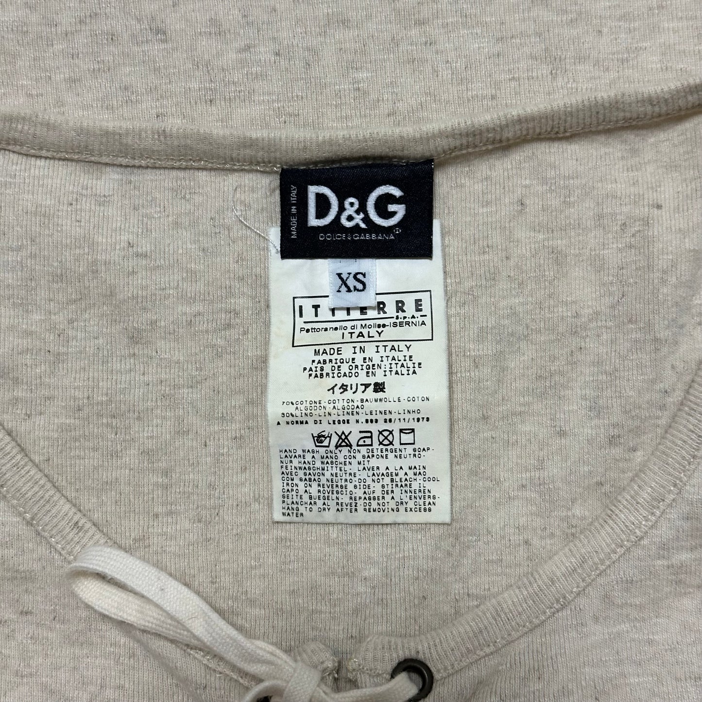 D&G "SUPER NATURE ORIGINAL SIN" Laced Up Tank Top