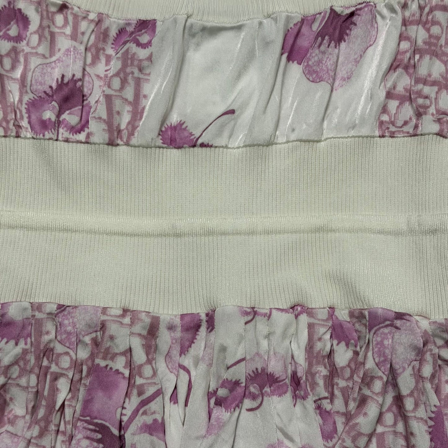 CHRISTIAN DIOR Spring 2005 Floral Trotter Peplum Tube Top