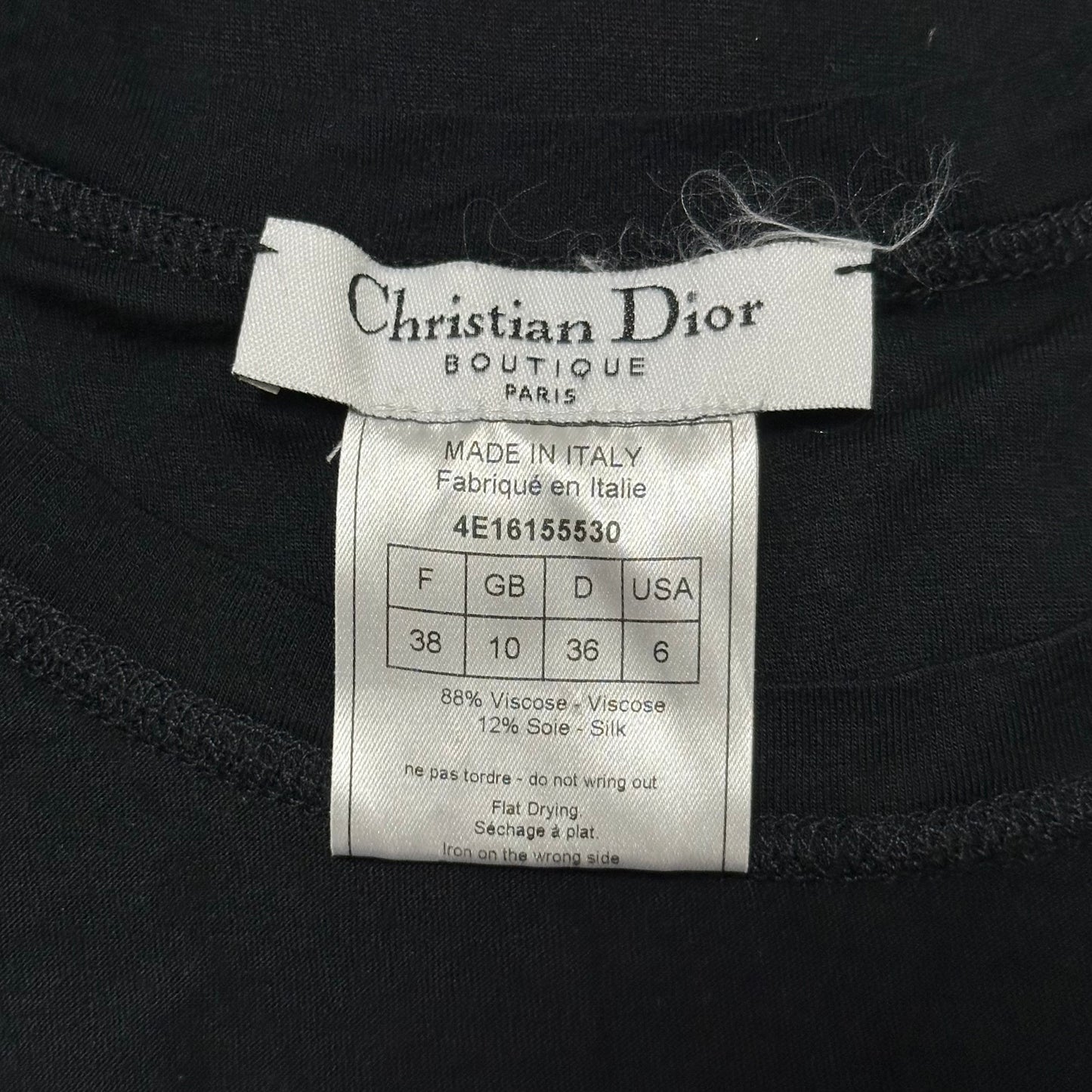 CHRISTIAN DIOR Spring Summer 2004 Raw-Edge Layered Tank Top