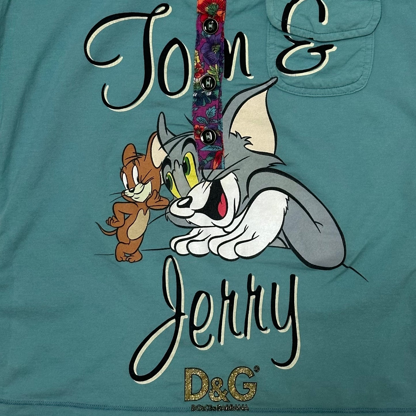 D&G Tom and Jerry Print Tank Top