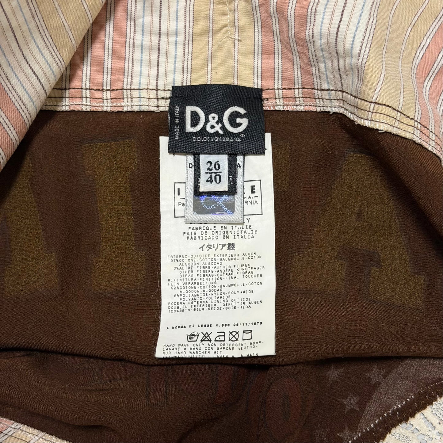 D&G Vintage “Splendor Horny MAGIC SATIN” Lace & Frill Trim Camisole