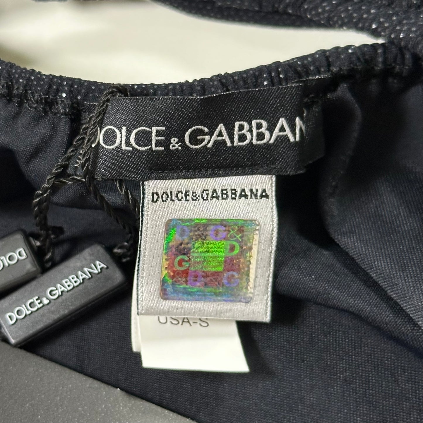 DOLCE&GABBANA Spring Summer 2005 Swarovski DG Logo Bikini