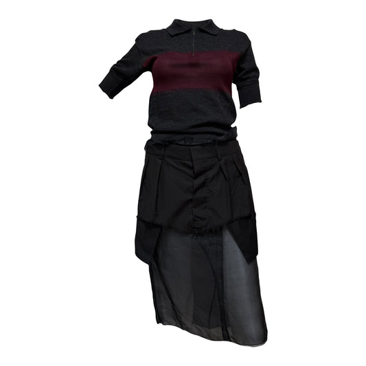 MAISON MARGIELA Fall 2024 Sheer Layered Knit Dress