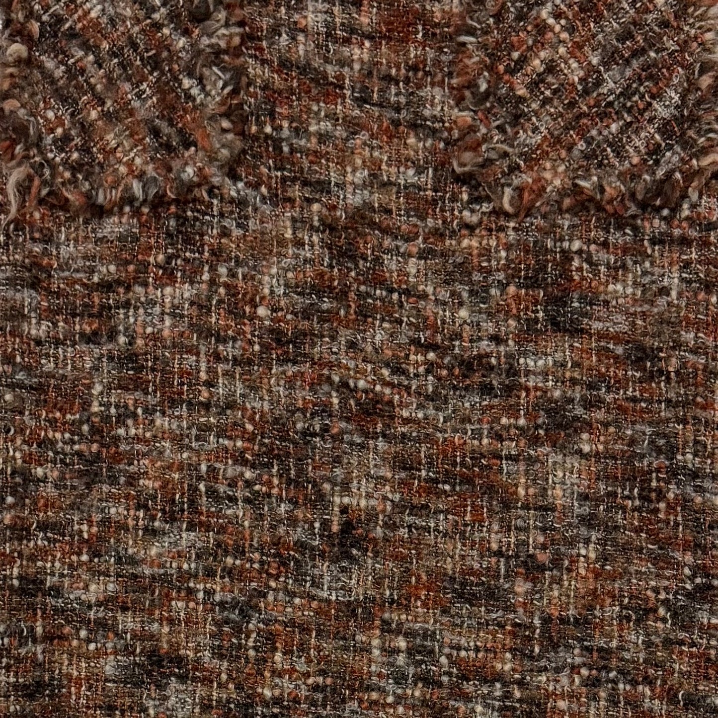 JUNYA WATANABE Tweed Maxi Skirt with Frayed Hem