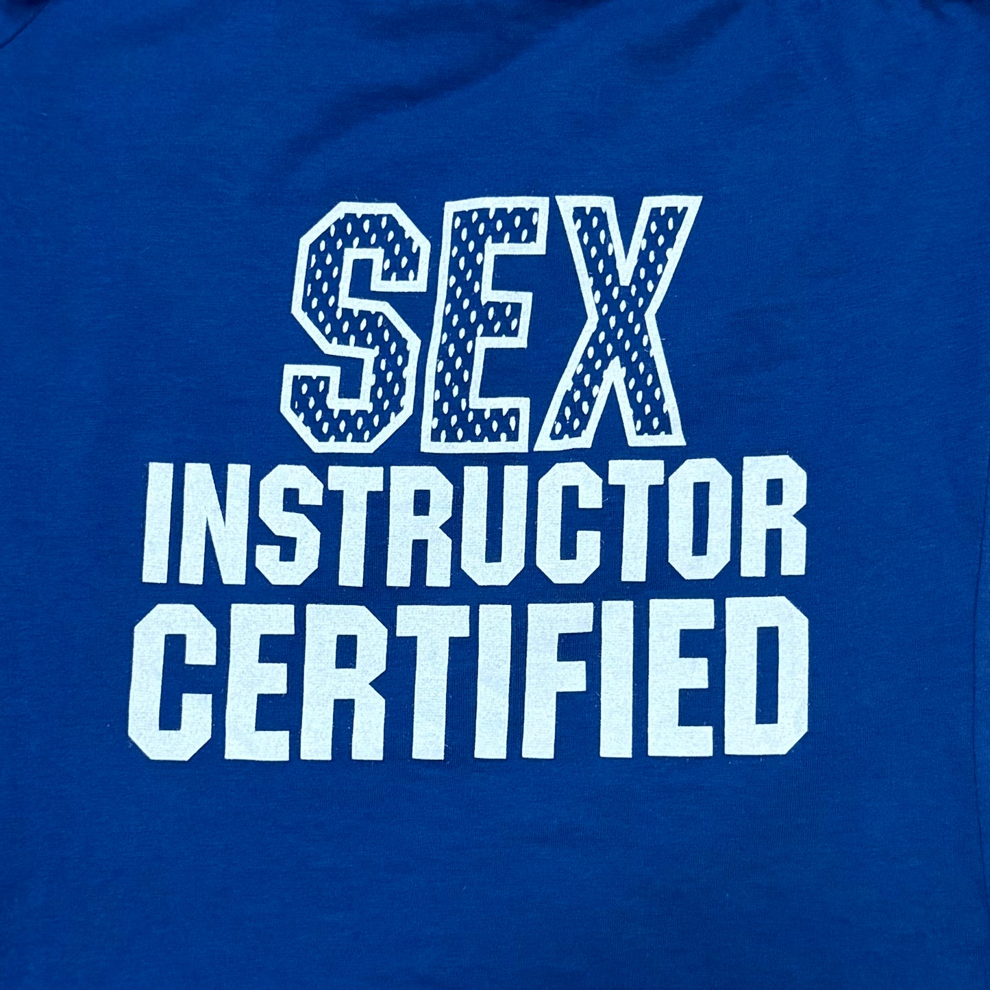 D&G Spring 2002 “7 RECREATION SEX INSTRUCTOR CERTIFIED” One Shoulder Top