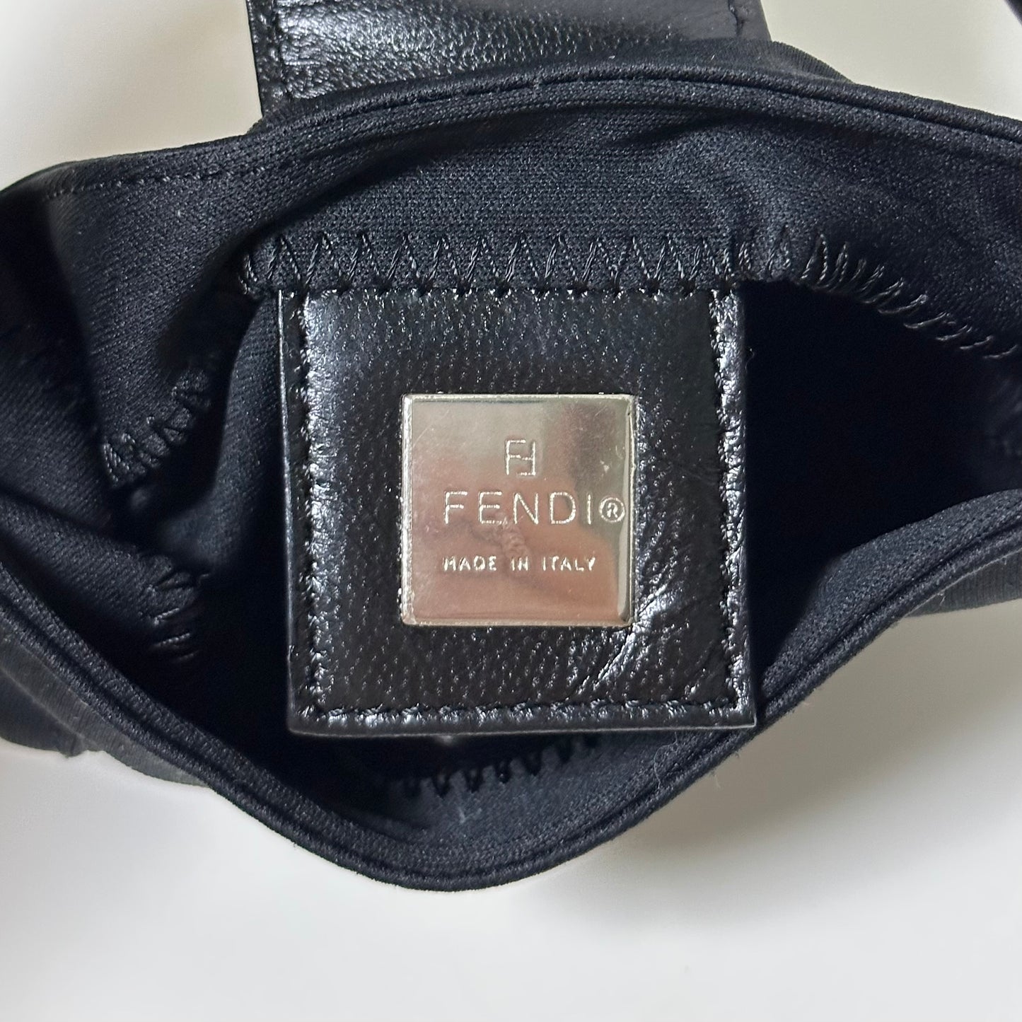 FENDI Spring Summer 1999 Nylon Mini Croissant Bag