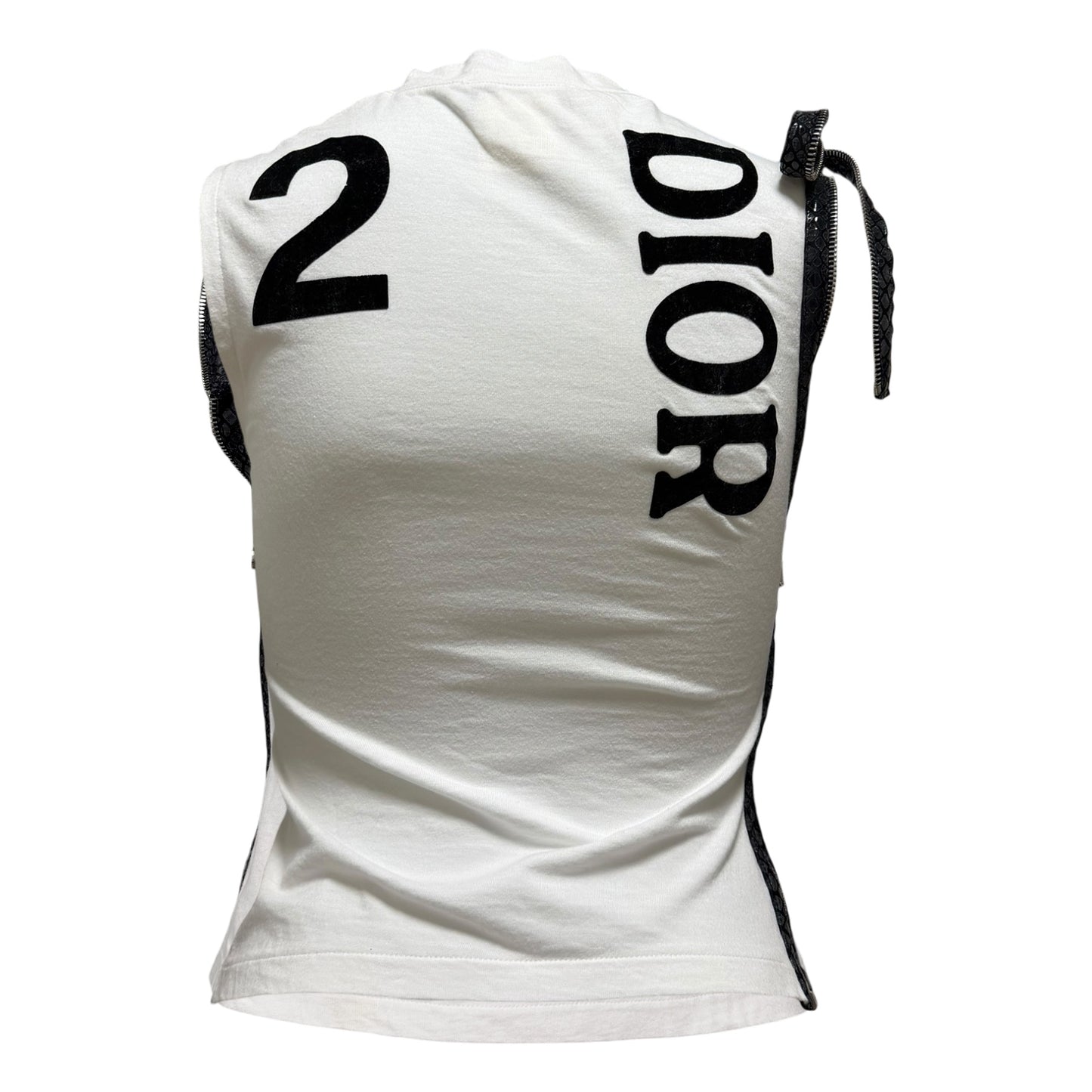 CHRISTIAN DIOR Spring 2001 "J'ADORE DIOR 6" Zipper Tank Top