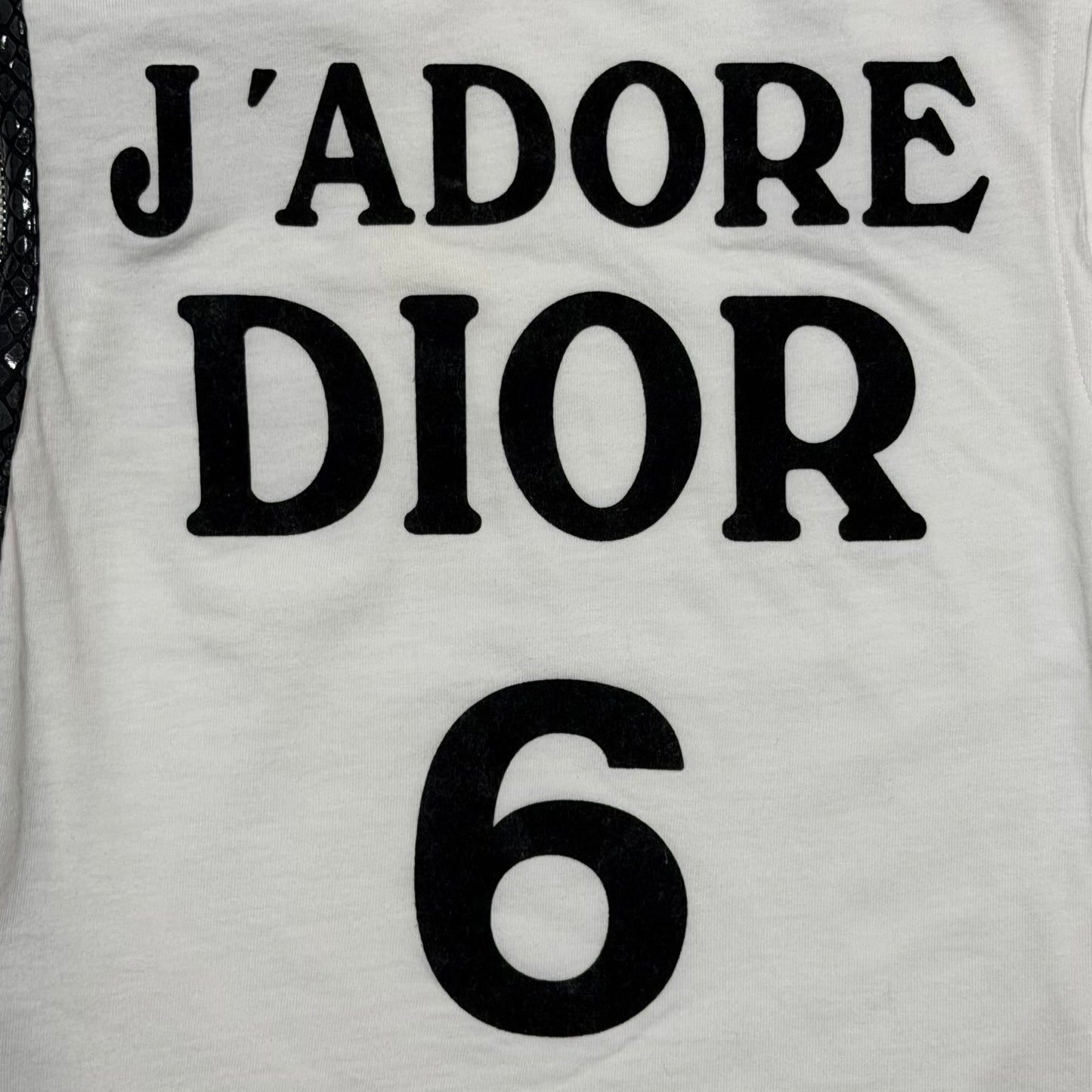CHRISTIAN DIOR Spring 2001 "J'ADORE DIOR 6" Zipper Tank Top
