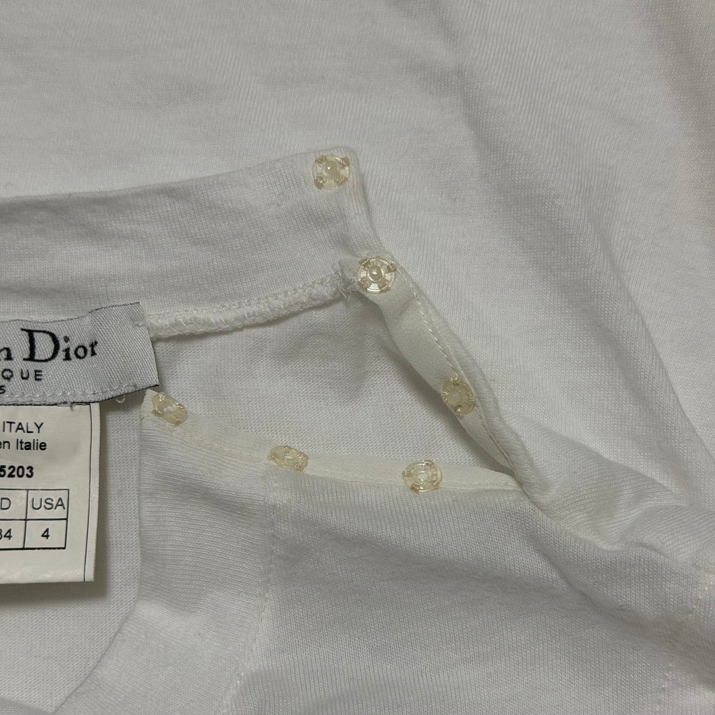 CHRISTIAN DIOR Spring 2001 "J'ADORE DIOR 6" Zipper Tank Top
