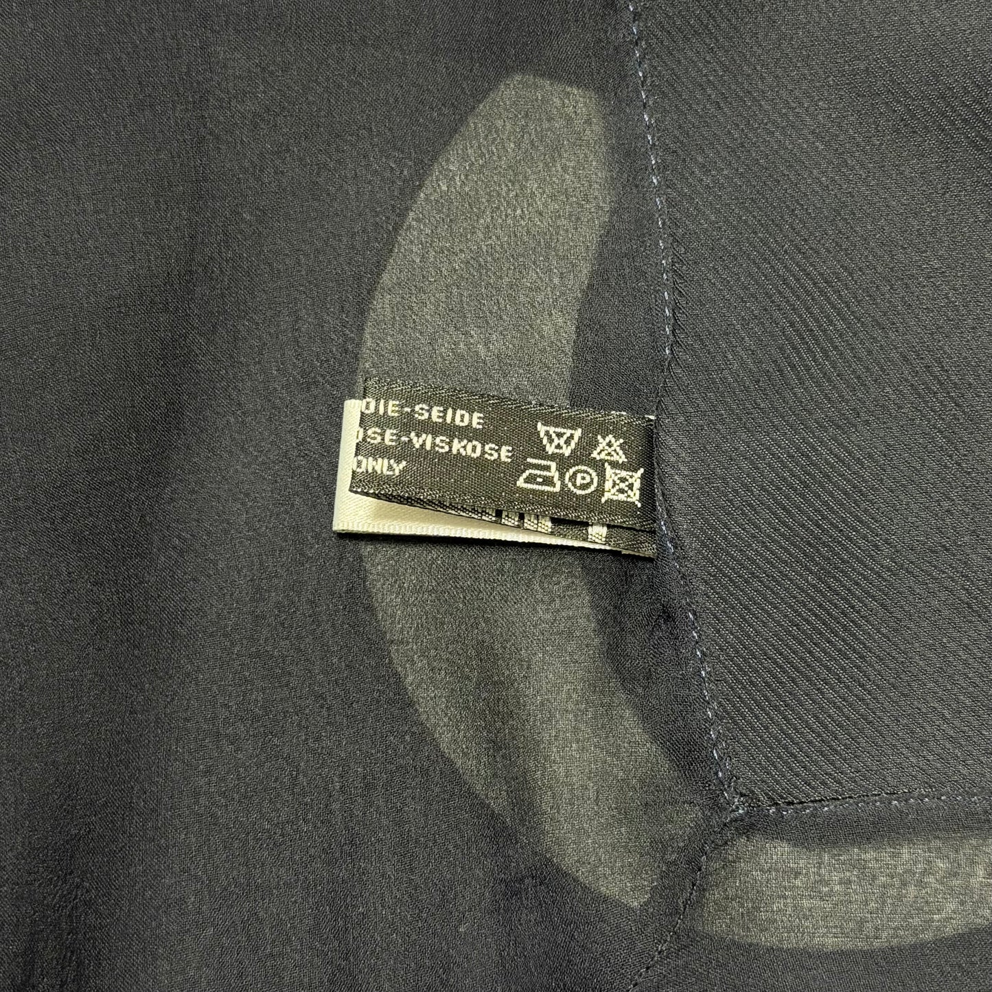 CHRISTIAN DIOR Vintage Sheer Dior Logo Scarf