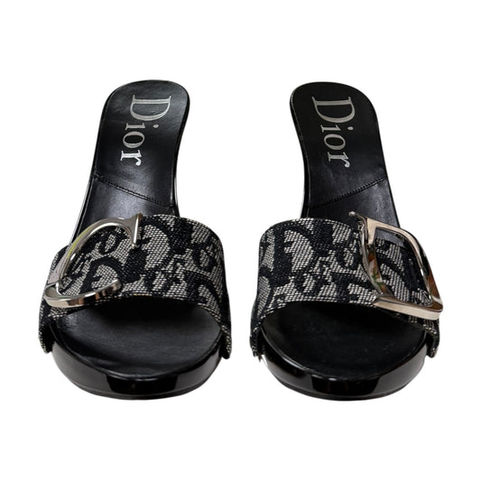 CHRISTIAN DIOR Vintage Trotter CD Charm Sandals