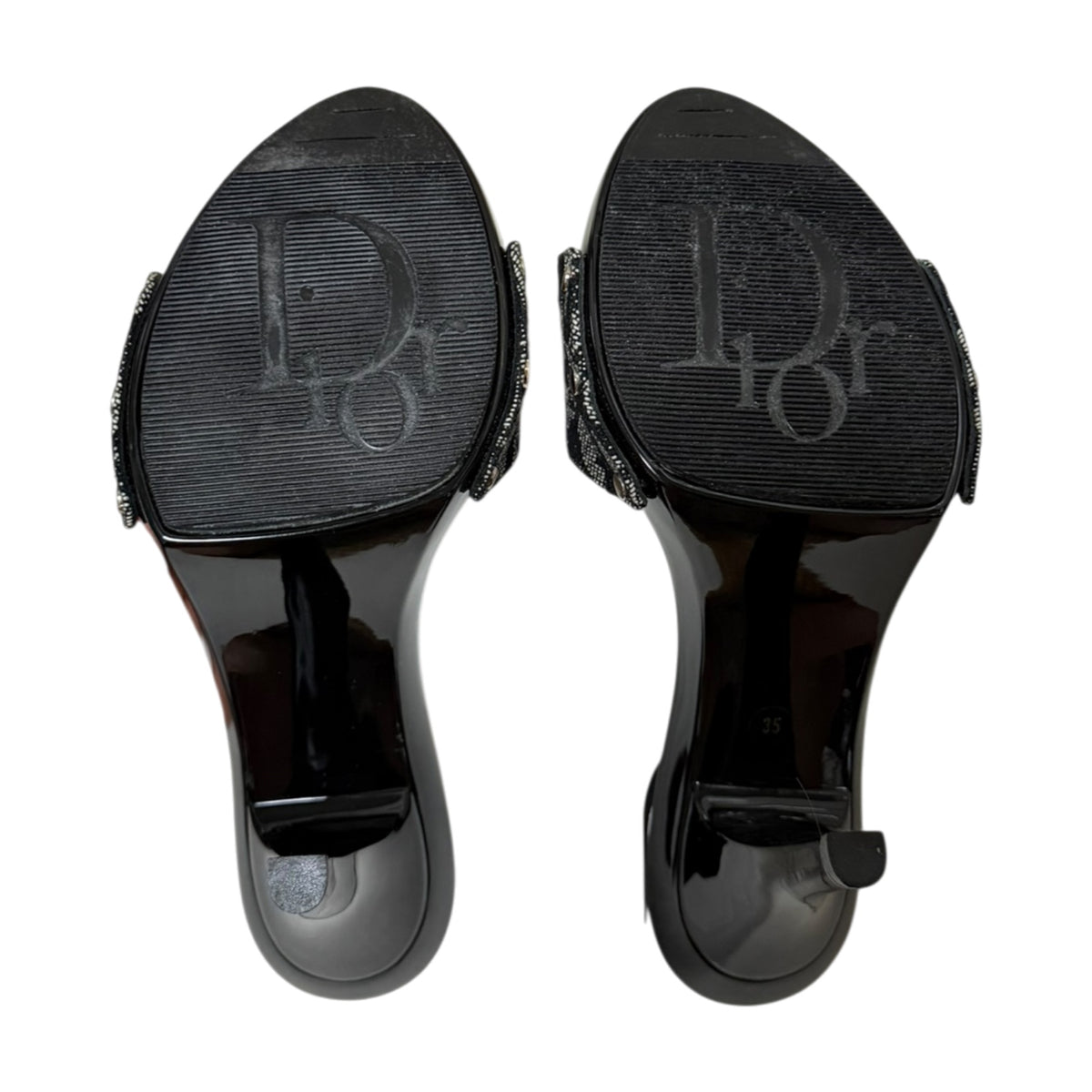 CHRISTIAN DIOR Vintage Trotter CD Charm Sandals