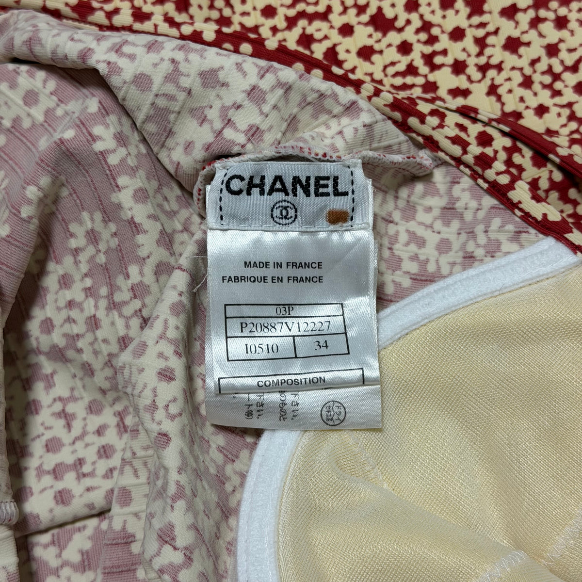 CHANEL Spring 2003 Floral Halter Midi Dress