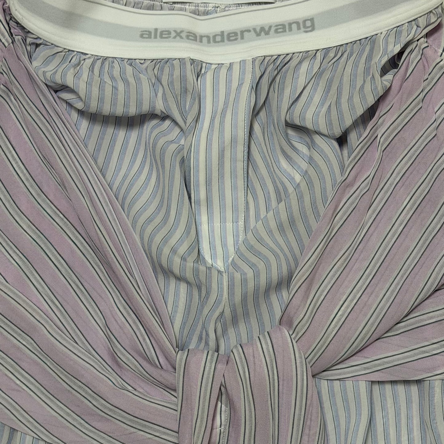 ALEXANDER WANG Spring Summer 2025 Boxer Pants with Pre-Styled Shirt Detail