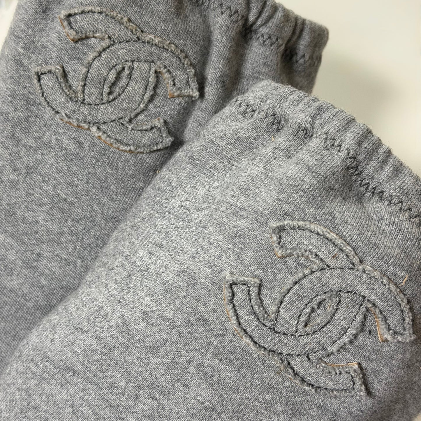 CHANEL Resort 2008 Fabric Patchwork CC Logo Boots