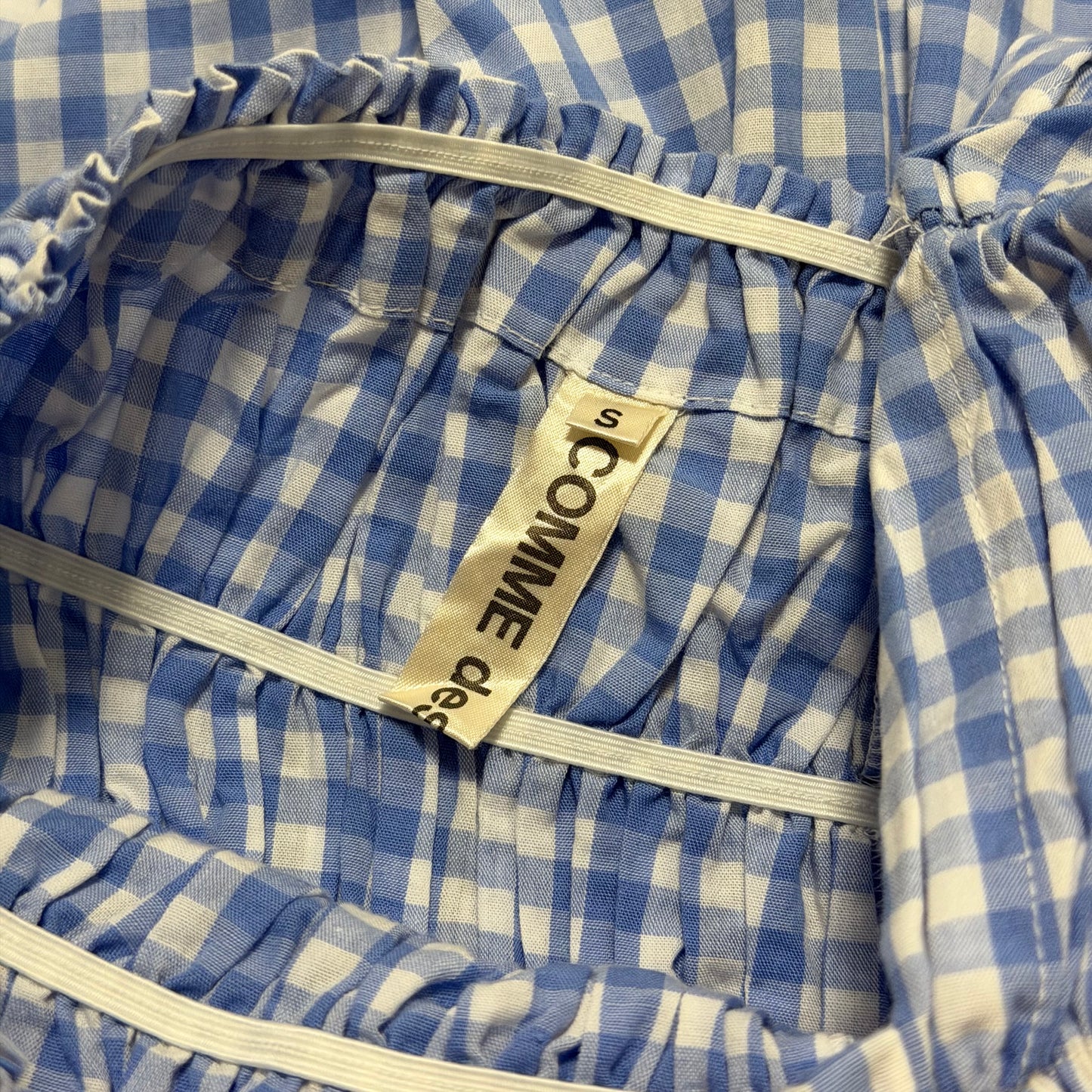 COMME DES GARÇONS Spring Summer 1997 "Body Meets Dress, Dress Meets Body" Shirred Gingham Dress
