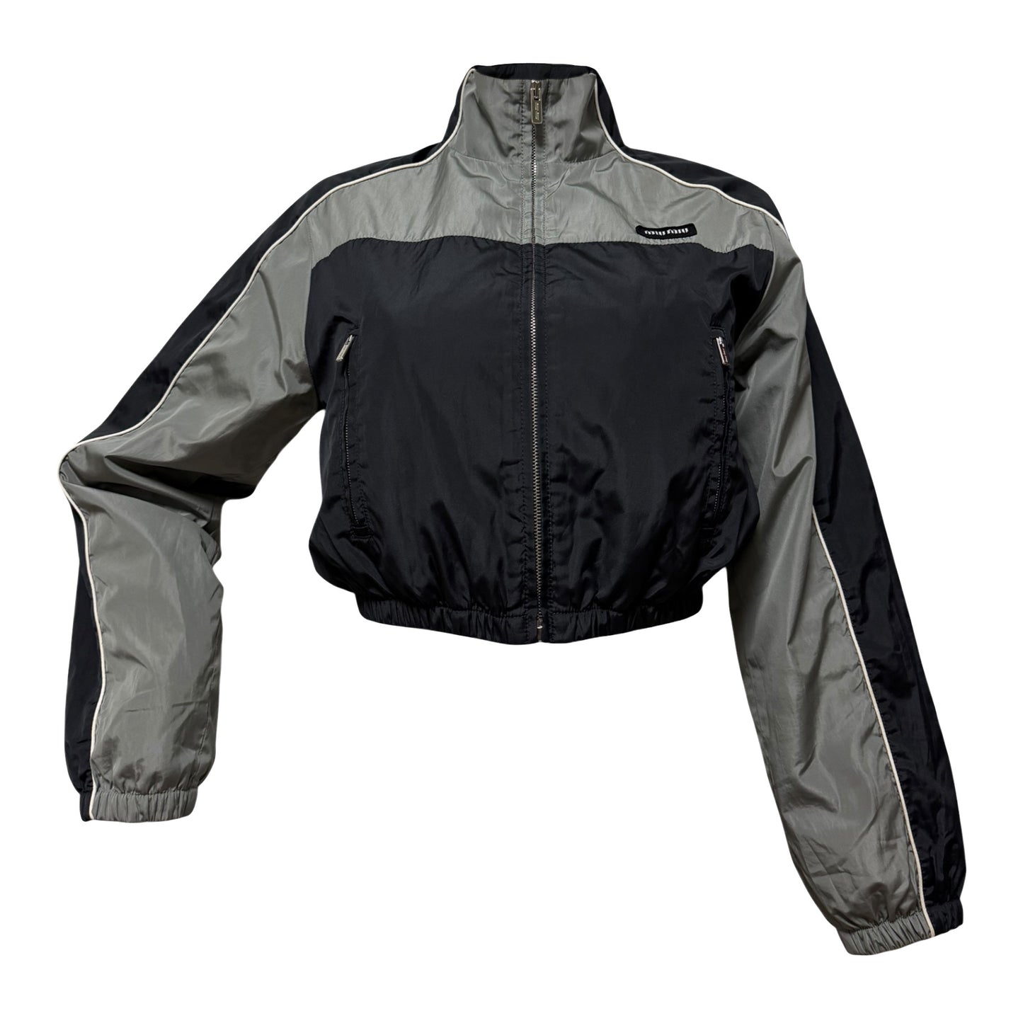 MIU MIU Spring 2025 Technical Cropped Blouson Jacket