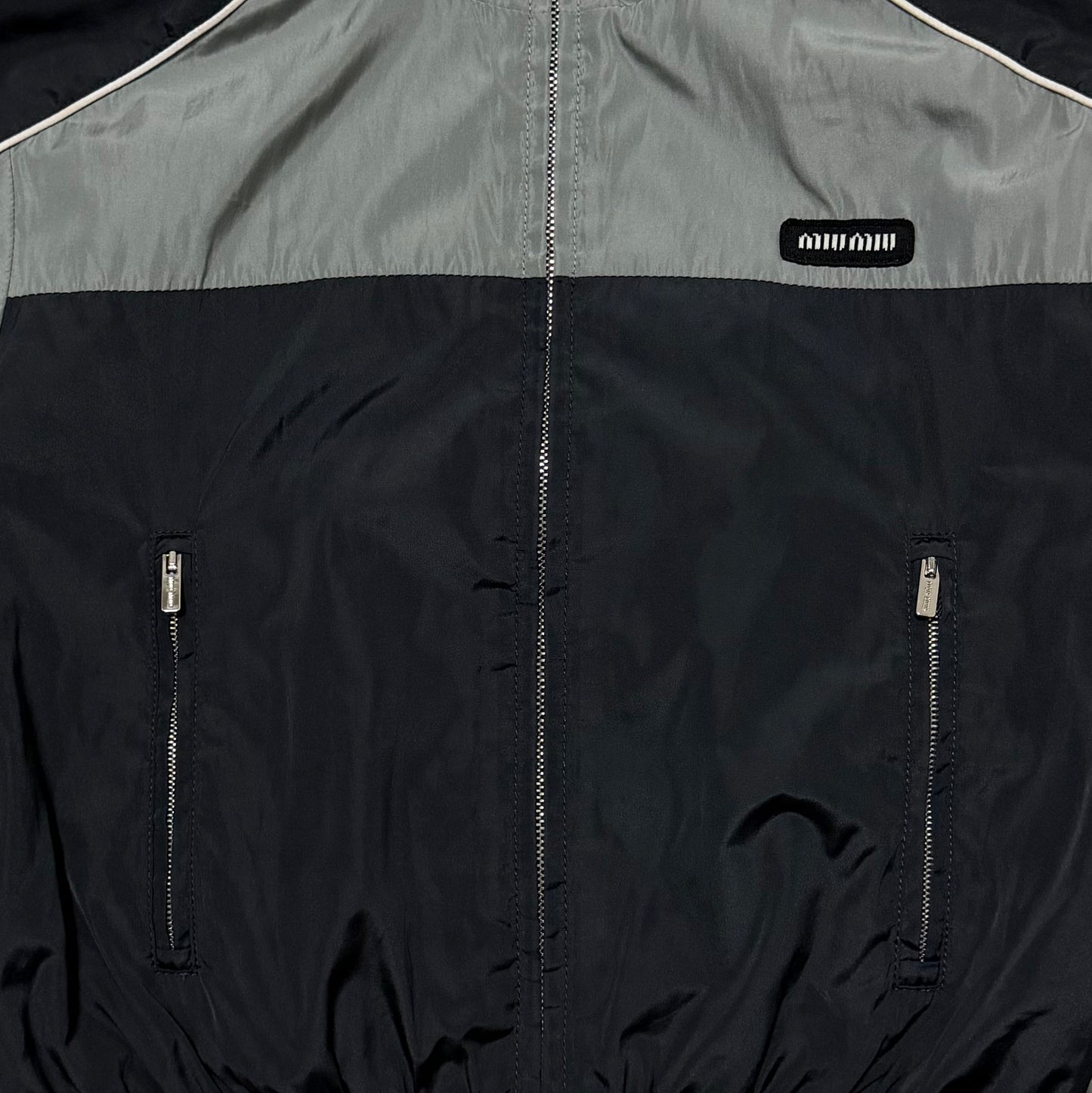 MIU MIU Spring 2025 Technical Cropped Blouson Jacket